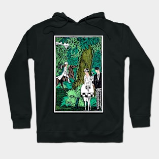 Intrigue In The Park 1920s Fashionable Women Today, Fernand Siméon Hoodie